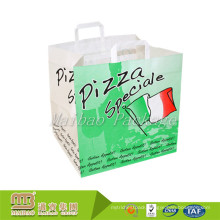 Strong Soft Loop Handle Design Your Own Logo Food Takeaway Packaging Pizza Plastic Bag